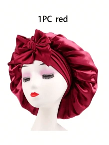 3/2/1pc Silk Bonnet For Sleeping Women ,Luxurious Satin Silky Bonnet With Adjustable Tie,Hair Accessories For Women,Head Scarf For Women's Hair,Hair Care, And Shower Luxurious Satin & Silk Bonnet For Sleeping - Adjustable Comfort Fit With Tie Band - Unisex Night Hair Protection For Men & Women