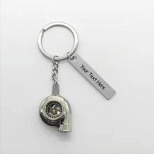 Llavero personalizado de turbo, llavero de turbo pesado para fanáticos del automóvil, llavero de automóvil personalizado con turbina giratoria, regalo del Día del Padre, regalos para esposo, papá, abuelo, novio, regalos para él, regalos de cumpleaños - Multicolor - Ver 16