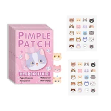 Set de 40 parches para el acné con diseño de gato, parches para cubrir imperfecciones del rostro, suaves y no irritantes, unisex - Multicolor - Ver 11