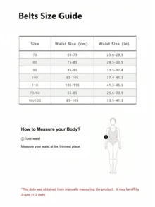 4pcs Rectangular Buckle Vintage Elegant Women Belts, Fashion Versatile Waist Belt Summer, School Fall, Autumn, Halloween - Multicolor - View 5