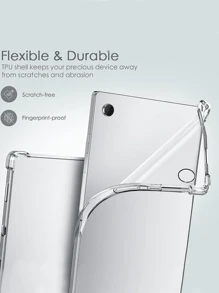 Clear Case Compatible With Galaxy Tab/ IPad/ MatePad/ Honor Pad/ Tab/ Mi Redmi/ Fire HD Pad/ OPPO Pad/ Realme Pad 2/,Advanced Airbag Drop Protection,Flexible Silicone TPU Shockproof Anti-Scratch,Anti Yellowing,Slim-Fit Shell Case Cover, Clear