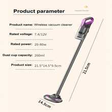 Cordless Handheld Bed Vacuum Cleaner - Super Suction, Low Noise, UV Light, Washable HEPA Filter For Deep Cleaning, Rechargeable Lithium Battery, Accessory Kit Included - Great For Mattress, Sofa, Pet Hair And Carpet Cleaning