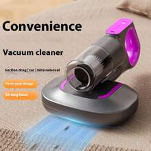 Cordless Handheld Bed Vacuum Cleaner - Super Suction, Low Noise, UV Light, Washable HEPA Filter For Deep Cleaning, Rechargeable Lithium Battery, Accessory Kit Included - Great For Mattress, Sofa, Pet Hair And Carpet Cleaning