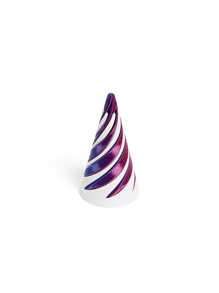 1 pièce de décoration d'arbre de Noël en forme de cône spiral imprimé en 3D en matériau plastique, convenant pour la décoration de bureau et de maisons de vacances. Convient pour les fêtes de Thanksgiving, d'anniversaire, de la Saint-Valentin, de Noël, de mariage, de printemps, d'Halloween et les fêtes pour adultes.