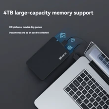 4TB Portable External Hard Disk HDD, 4TB Large Capacity USB Portable Hard Disk HDD, Suitable For All Types Of Notebook Office, Students, Professionals, Support  Game Console File/ Video/ Music Storage Expansion Backup