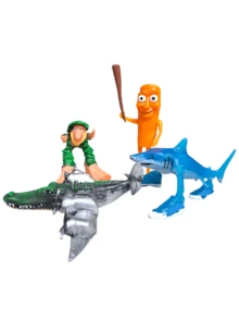 Set Tralalero Tralala 4 figuras de 10 cm bombardero cocodrilo Tung Tung Sahur BRR BRR Patapim y Tralalero juguetes coleccionables figuras articuladas para niños - Multicolor - Ver 9