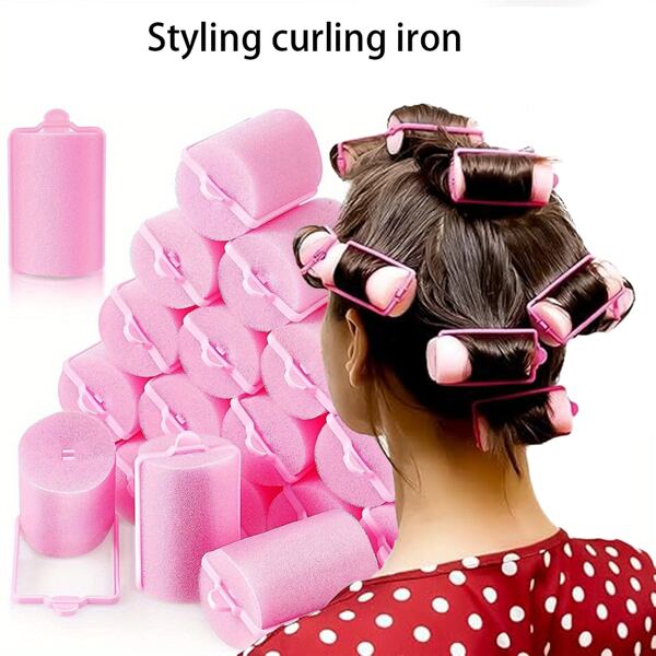 14/12/10/8/6 peças de modeladores de cabelo de esponja | Rolos grandes de espuma macia para modelar o cabelo | Ferramentas de modelagem de cabelo grandes de 40 mm | Cachos duradouros, não danificam | Milagre de modelagem em nível de salão em casa, modelagem de cabelo, produtos para cabelo, produtos para cabelos cacheados, acessórios para cabelo, kit de modelagem de cabelo, kit de ferramentas para cabelo, conjunto de modelagem de cabelo