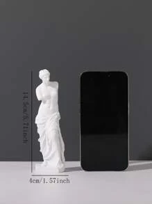 1 Stück Harz nordische Kunst Statue der Venus mit gebrochenem Arm, geeignet für Studierzimmer, Wohnzimmer, Schlafzimmer, Bürotisch, Bücherregal, TV-Schrank, Weinschrank, handwerkliche Heimdekoration