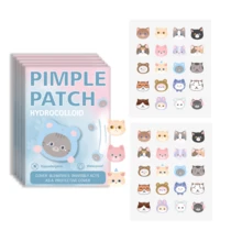 Set de 40 parches para el acné con diseño de gato, parches para cubrir imperfecciones del rostro, suaves y no irritantes, unisex - Multicolor - Ver 9