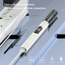 Portable Electric Nose Hair Trimmer, Type-C Charging Interface.With LED Display.Stainless Steel Cutter Head, Removable And Washable.Compact And Portable, With Long Battery Life, It Is Suitable For Trimming Nose Hair, Eyebrows, And Ear Hair.Fashionable And Simple, Unisex.