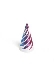 1 pièce de décoration d'arbre de Noël en forme de cône spiral imprimé en 3D en matériau plastique, convenant pour la décoration de bureau et de maisons de vacances. Convient pour les fêtes de Thanksgiving, d'anniversaire, de la Saint-Valentin, de Noël, de mariage, de printemps, d'Halloween et les fêtes pour adultes.