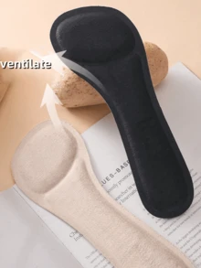 1 Cặp đế lót giày tự dính thoáng khí chống trượt giảm xóc, đệm mềm cho giày cao gót nữ, mùa hè, phụ kiện giày cao gót Kitten - màu đen - Xem 3