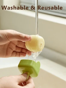 1/2pcs Washable Reusable Adhesive Hair Remover, Pet Hair Remover, Strong Adhesive Force, Cute Design, Reusable, Effective Cleaning for Dust, 漢Sheet Cleaning, Mini Travel Essential, Must-Have For Pet Lovers - 彩色 - 查看 6