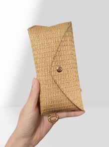 Straw Glasses And Lipstick Storage Box, Sunglasses Storage Bag, Portable Eye Case Carrying Frame, Women's Glasses, Travel Sunglasses Protective Cover, Can Be Hung On Your Bag, Stylish And Exquisite, Gender Reveal Party, Perfect For Birthdays, Weddings, Parties, The Perfect Gift For Colleagues, Friends, And Family, Back To School