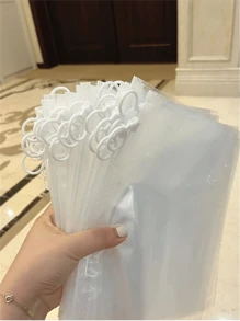 5件/10件超厚拉链袋，适用于文具、玩具、小工具分类收纳、旅行打包、化妆品、透明分类袋