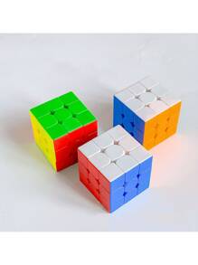 1pc Speed Cube - 3x3 Sticker-Less Magic Cube, Children Educational Toy, Ideal Birthday Gift
