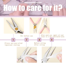 6pcs/Set Jewelry Pliers Tools Kit Needle Chain Round Nose Pliers Tweezers With Open Rings For DIY Jewelry Making Repair Tool - 6pcs/set Tool Set - View 6