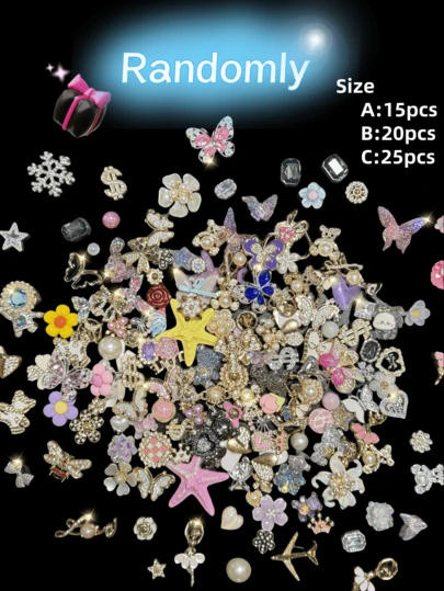 盲盒鞋饰，多种款式适合凉鞋、拖鞋、休闲鞋、沙滩鞋、花园鞋 DIY 配件，15/20/25 件