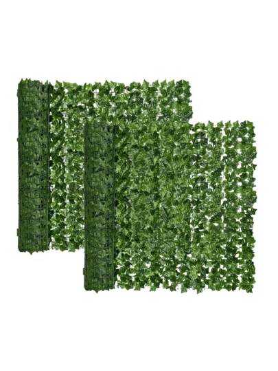 1 st 100*300 cm konstgjord vintergröna murgröna avskärmning - Plast konstgjord spaljé lövstaketpanel, realistiskt grönskande staket, UV-resistent, lämplig för hem, rum, trädgård, vägg, inomhus/utomhus, sovrum, bröllop, fest, vår, alla hjärtans dag-dekor