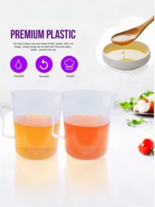1个塑料液体量杯，多功能量杯，适用于烘焙和烹饪，必备厨房工具