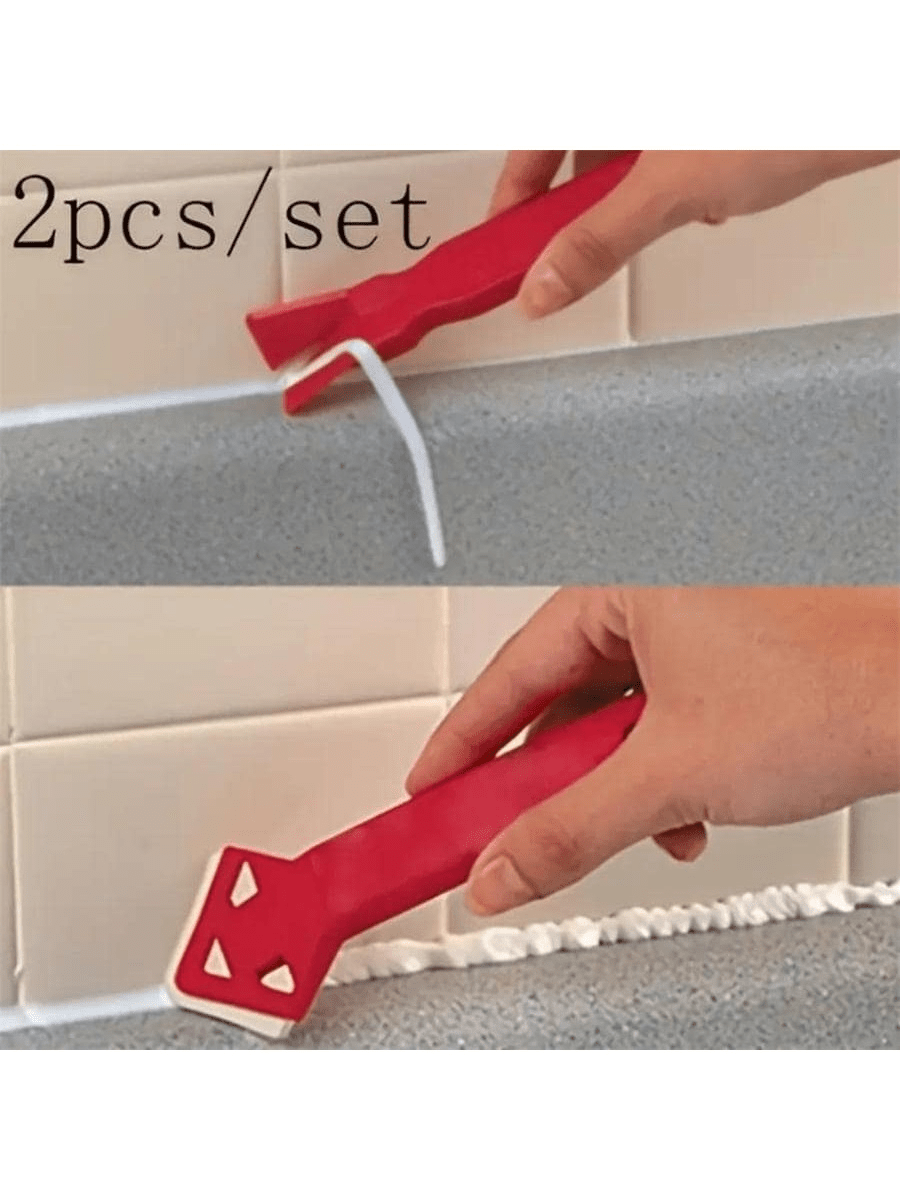 2 Stücke/Set Silikon Spachtel Werkzeuge, Winkel Design Abziehwerkzeug, Zement Mörtel Kelle Set, Multifunktions Ecken Füllwerkzeuge