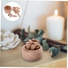 Ensemble diffuseur d'aromathérapie en bois de hêtre naturel - Diffuseurs à roseaux d'huiles essentielles rondes pour la voiture, la maison, le bureau et la chambre | Diffuseur d'huile parfumée en bois portable (1 pièce) Saison de remise des diplômes et de la rentrée scolaire