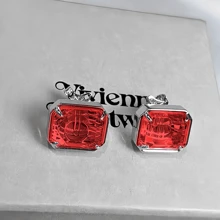 1 set Pendientes de tuerca, collar y gargantilla con diseños de meteorito, caramelo coloreado, azúcar cuadrada y Saturno, elegante para mujeres