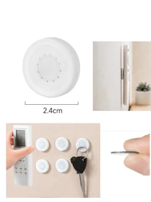 Portable Magnetic Control Remote Control Bracket Self-Adhesive Plastic, Non-Punching, Remote Router Wall Bracket For Home Office