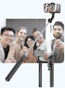 Bastone per selfie/treppiede retrattile da 170 cm/67 pollici con telecomando senza fili, compatibile con , telefoni Android, adatto per live streaming, vlog, riunioni di famiglia, feste di Natale, selfie portatili, attività all'aperto, interviste per vacanze estive, viaggi, attività all'aperto, live streaming