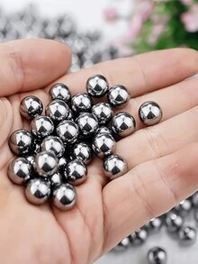 100 件/包 6.5 毫米（0.24 英寸）不锈钢弹弓球，适用于弹弓、狩猎、工业材料、自行车轴承、精密镜面抛光硬化球 - 彩色 - 查看 6