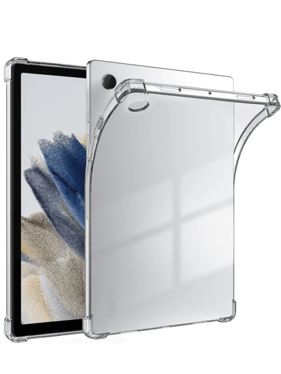 Funda protectora transparente, compatible con Galaxy Tab/ iPad/ MatePad/ Honor Pad/ Tab/ Redmi/ Fire HD Pad/ OPPO Pad/ Realme Pad 2, con diseño avanzado de cojín de aire anti-caída, material flexible de silicona TPU, a prueba de golpes, resistente a los arañazos, anti-amarillamiento, ajuste ultra delgado, transparente