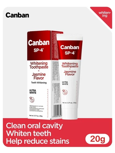 Canban SP-4 20g Teeth Whitening Toothpaste, Portable Travel Size