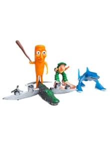 Set Tralalero Tralala 4 figuras de 10 cm bombardero cocodrilo Tung Tung Sahur BRR BRR Patapim y Tralalero juguetes coleccionables figuras articuladas para niños - Multicolor - Ver 7