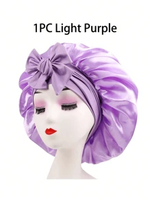 3/2/1pc Silk Bonnet For Sleeping Women ,Luxurious Satin Silky Bonnet With Adjustable Tie,Hair Accessories For Women,Head Scarf For Women's Hair,Hair Care, And Shower Luxurious Satin & Silk Bonnet For Sleeping - Adjustable Comfort Fit With Tie Band - Unisex Night Hair Protection For Men & Women