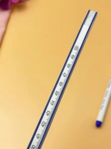 1pc 50cm Flexible Curved Ruler, Drafting Sewing Curve, Bendable Ruler, Easy To Clean Edge, Suitable For Drawing Various Shapes, Dual Scales - Blue - View 5