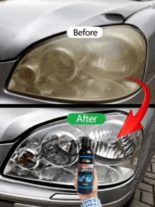 150ml Auto Lamp Repair Kit DIY Auto Care Appliance Repair Kit Oxidation Recovery Hazy Yellow Scratches Suitable For Front Light, Tail Light, Haze Or Direction Light (Mobile Solution)
