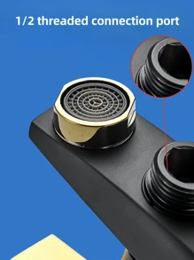 1pc Upgrade Your Shower With A Classic Ful Hot & Cold Water Mixer Valve - Easy Install, No Battery Needed, Showerhead Set, Three-Way Bathtub Faucet