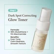AXIS-Y Bộ quà tặng du lịch Mini Glow Trio Dark Spot Correcting - Nước hoa hồng 0,41 Fl. Oz., Huyết thanh 0,169 Fl. Oz., Kem 0,169 Fl. Oz. - Chăm sóc da thuần chay Hàn Quốc - Trong sáng - Xem 6