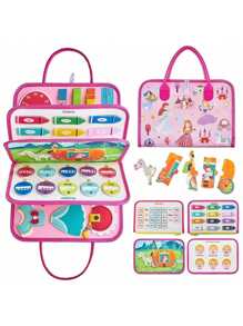 1PC Busy Board Toddler Travel Toys Quiet Book Sensory Toys For Toddlers 3-6, Montessori Toys For Toddler Activities Board, Educational Toys For 3-6 Year Old Girls Boys Gift, Princess[ Possess Children's Certificate ]School, Student, Stationery, School Supplies Prince On Board, Girl Toys Toddler, Toddler Sensory Toys, Busy Board, Busy Book, Montessori Toys, Busy Board, Busy Book, Montessori Toys,Busy Board,Busy Book,Montessori Toys,Busy Book,Busy Board,Montessori Toys