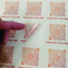 96 de autocolante personalizate cu coduri QR PET albe, imprimate personalizat, pătrate de 4,4 cm, cu spate adeziv, pentru logo-uri de afaceri, text personalizat, link-uri de social media, etichete de produse, rechizite școlare, pentru întoarcerea la școală - Autoadeziv - Vizualizare 6