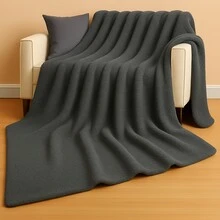 Blanket Duvet Quilt And Blanket Double Queen Size Double Sided Blanket And Sherpa Sheepskin - 灰色毯子 - 查看 1