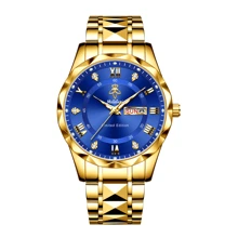 La marca YALALUSI es un reloj de cuarzo elegante para mujer - Caja redonda exquisita, adorno de strass, pantalla analógica digital luminosa, cierre de mariposa, función de calendario, adecuado para el trabajo, salir, enviar a miembros de la familia, primera opción de regalo para amigos
