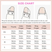 Love Scratch 10PCs 'Trick Faces' Handmade Press-On Nails - L - View 6