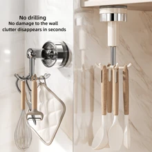Octopus Suction Cup Rotatable Hooks - Unique Minimalist Design, Suitable For Kitchen, Bathroom, Closet, Living Room, Bedroom. Organize Home, Say Goodbye To Clutter
