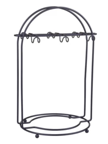 Premium Black Coffee Cup Holder Elegant Design