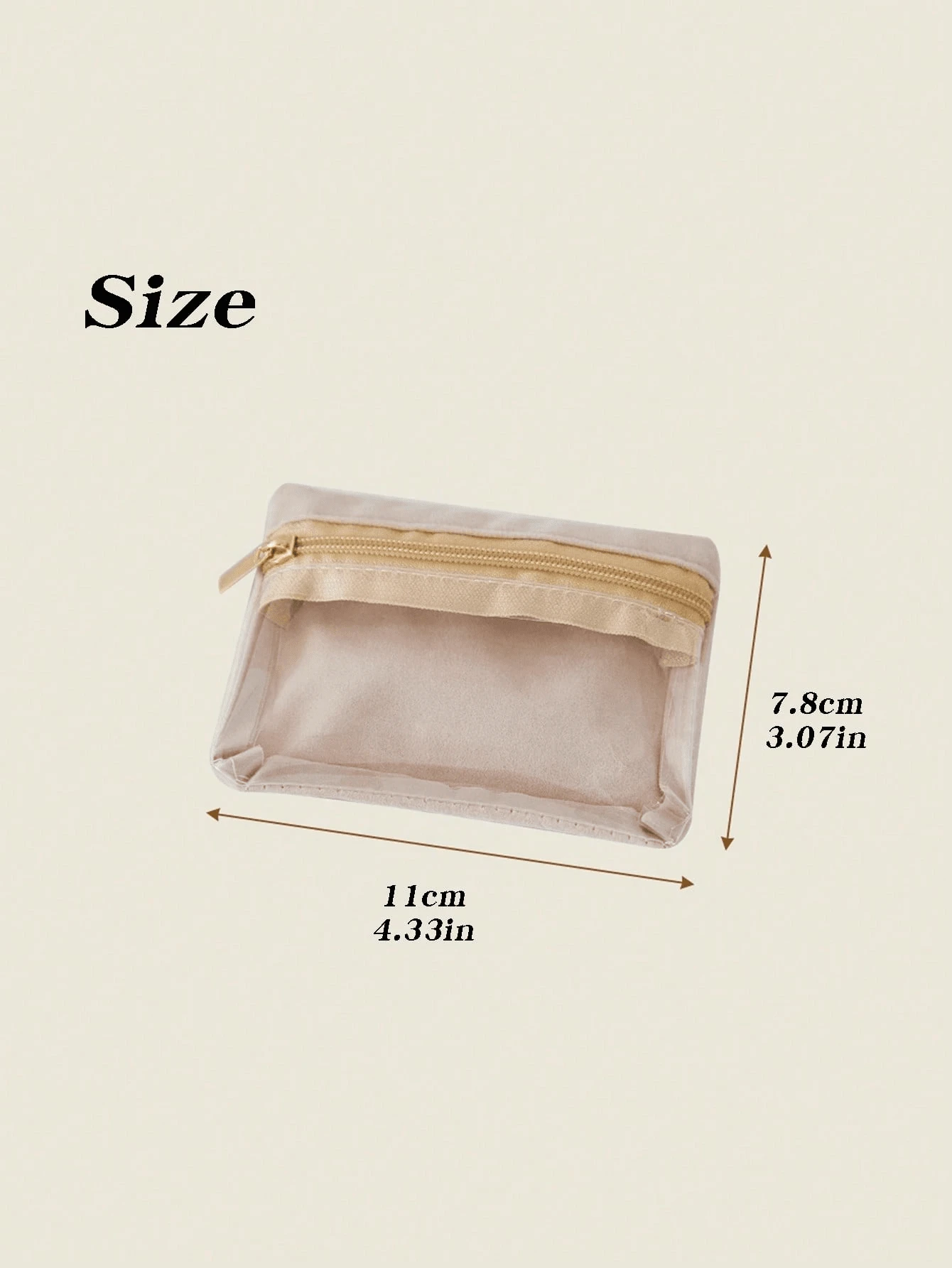 便携式珠宝袋，可容纳耳环、戒指、手链、旅行珠宝收纳袋，缎面材质，高品质，抗氧化，小巧紧凑，适合户外旅行和商务旅行，防尘防潮，适合女性收纳整理器旅行必需品，返校宿舍收纳 - 米色 - 查看 1