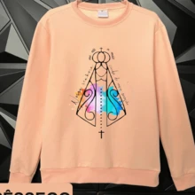 moleton unissex Nossa Senhora Aparecida,moda cristã,católica,plus size - Pêssego - Visão 2