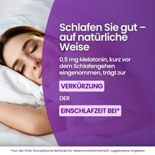 Vitastrong Melatonin-Komplex 365 Mikrotabletten, Melatonin 1 mg mit Kamille, Baldrian, Lavendel und Vitamin B6, Melatonin für Schlaf, Durchschlaf, Jetlag, reines Melatonin mit langsamer Freisetzung, zuckerfrei