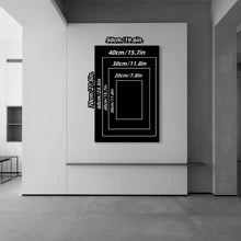 1pc Silhouette Of A Figure In Front Of The TV Screen Prints Canvas Painting "Silhouette In Front Of Neon Screen " Decor For Bedroom ,Living Room ,Office Room ,Wall Decor