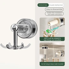 Octopus Suction Cup Rotatable Hooks - Unique Minimalist Design, Suitable For Kitchen, Bathroom, Closet, Living Room, Bedroom. Organize Home, Say Goodbye To Clutter